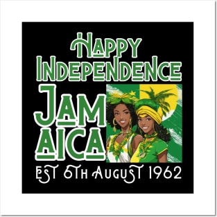 Happy Independence Jamaica Est 6th August 1962, Jamaican Posters and Art